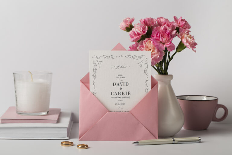 wedding-invitation-flowers-arrangement